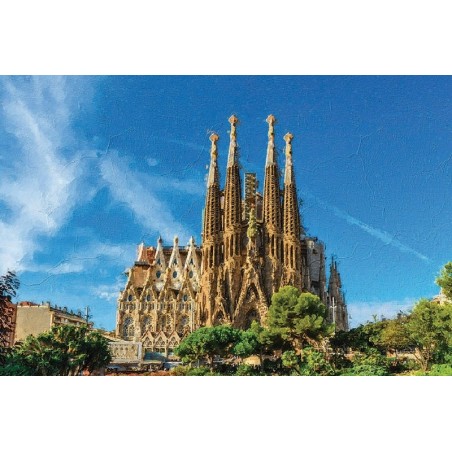 Vinilo Adhesivo Sagrada Familia Lugares Coleccion Pintura 0285