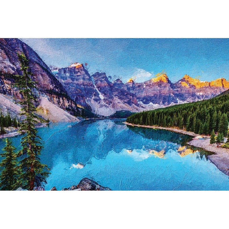 Vinilo Adhesivo Lago Luise Lugares Coleccion Pintura 0312 Vinilo Adhesivo Lago Luise Lugares Coleccion Pintura 0312