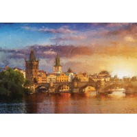 Vinilo Adhesivo puente de Charles Lugares Coleccion Pintura 0317