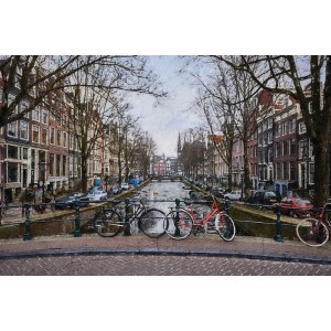 Vinilo Adhesivo Ámsterdam Lugares Coleccion Pintura 0321