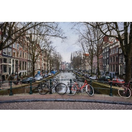 Vinilo Adhesivo Ámsterdam Lugares Coleccion Pintura 0321