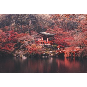 Vinilo Adhesivo Templo de Daigo-ji Paisajes Coleccion Pintura 0671
