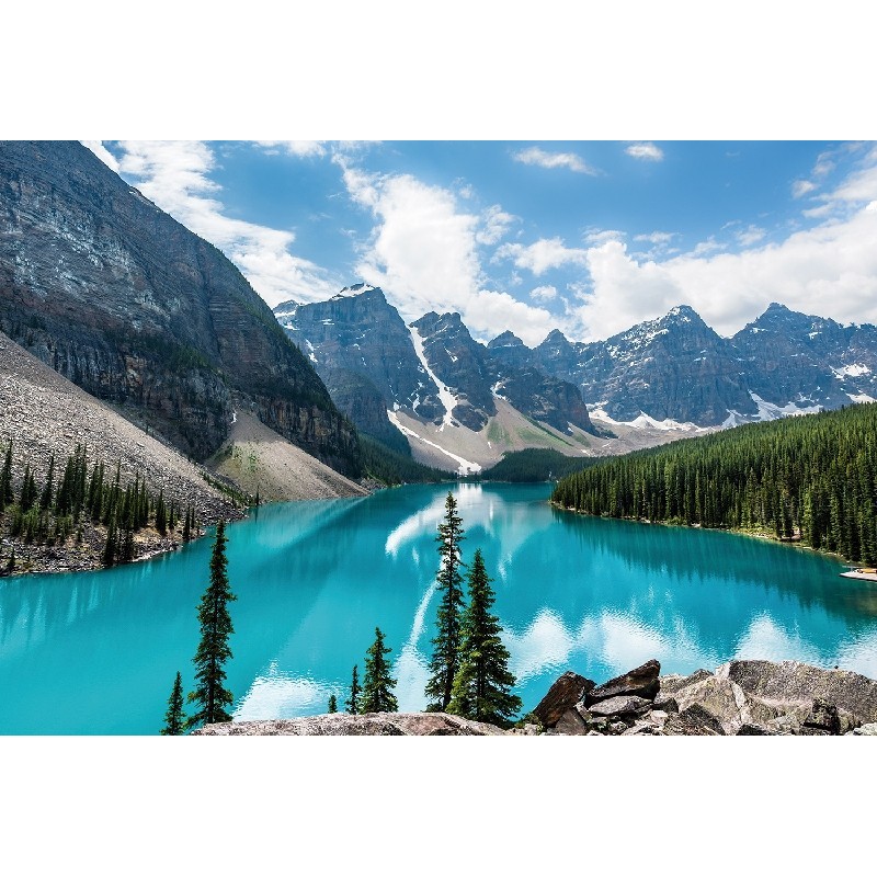 Vinilo Adhesivo lago Moraine Paisajes Coleccion Pintura 0672