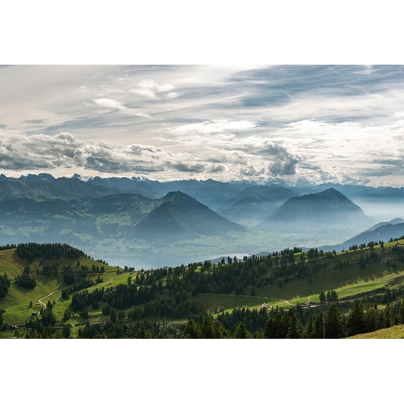 Vinilo Adhesivo Mount Stanserhorn Paisajes Coleccion Pintura 0673