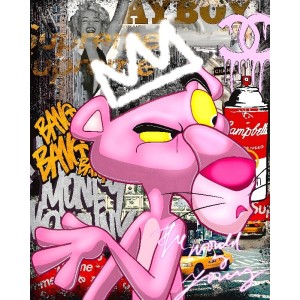 Vinilo Adhesivo Pantera Rosa Coleccion Money $ 01226