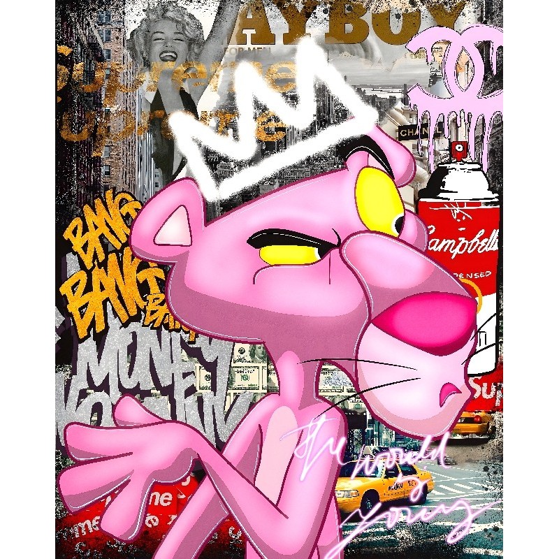 Vinilo Adhesivo Pantera Rosa Coleccion Money $ 01226