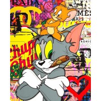 Vinilo Adhesivo Tom y Jerry Coleccion Money $ 01228
