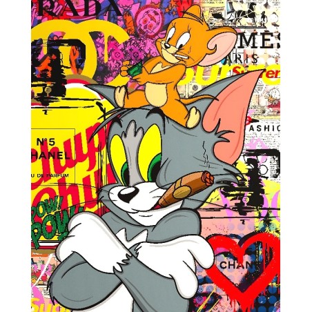 Vinilo Adhesivo Tom y Jerry Coleccion Money $ 01228