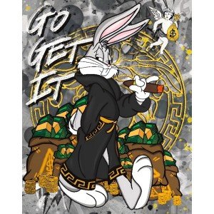Vinilo Adhesivo Bugs Bunny Coleccion Money $ 01230