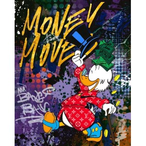 Vinilo Adhesivo Pato Donald Coleccion Money $ 01234