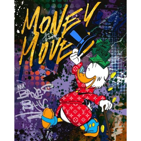 Vinilo Adhesivo Pato Donald Coleccion Money $ 01234