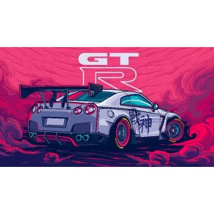 Vinilo Adhesivo GTR Coche Drift 01243