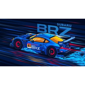 Vinilo Adhesivo Subaru BRZ Coche Drift 01241