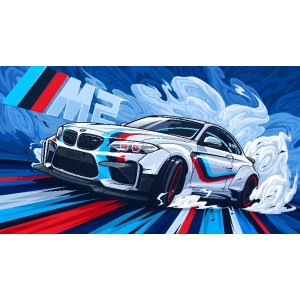 Vinilo Adhesivo BMW M2  Coche Drift 01240