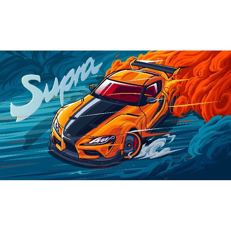 Vinilo Adhesivo Toyota Supra Coche Drift 01239 Vinilo Adhesivo Toyota Supra Coche Drift 01239
