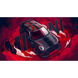 Vinilo Adhesivo Mini Coche Drift 01237